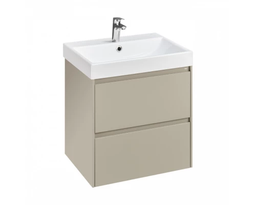 ONA Модуль для раковины 600 мм, 585x450x565 мм, с 2 ящ., бежево-серый матовый, ROCA