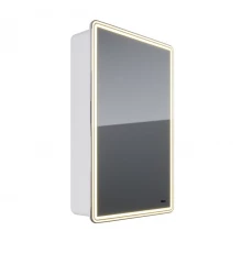Шкаф зеркальный Lemark ELEMENT 50х80 см 1 дверный, петли справа, с подсветкой, с розеткой, цвет корп