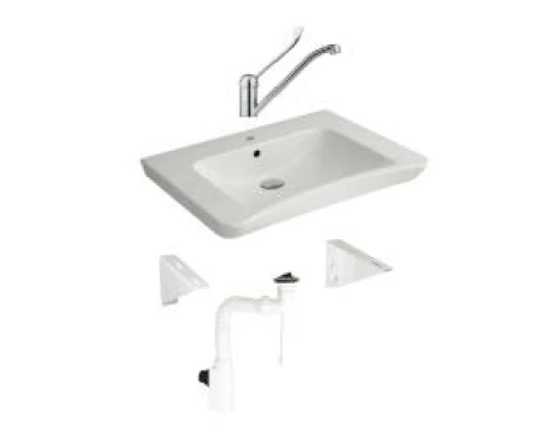 Комплект (Раковина МГН, крепление неподвижное, смеситель, сифон), шт