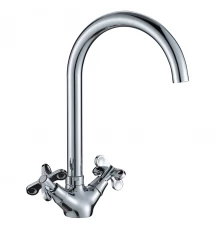 RS42 Смеситель для кухни, выс.пов.излив 178мм, р/ДВ, хром, ROS, RS42-72