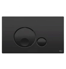152952 Панель механ. двойная Globe, пластик, черный Soft touch,  OLI