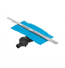 Желоб водосток SIMPEL 800, матовый хром, S-сифон D50 H60 боковой, BERGES