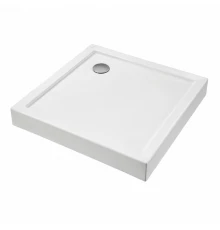 ПАЛЕРМО Поддон акриловый квадрат 80Х80 белый (сифон, регулируемые ножки)