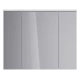 Шкаф зеркальный Lemark ZENON 100х80 см 3-х дверный, с козырьком-подсветкой, с розеткой, цвет корпуса