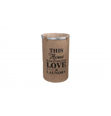 Корзина для белья складная FX-1031B, бежевая, 80 литров