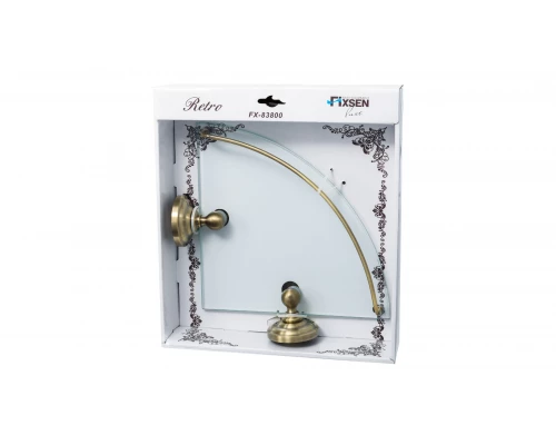 Полка стеклянная угловая FIXSEN Retro (FX-83803A)