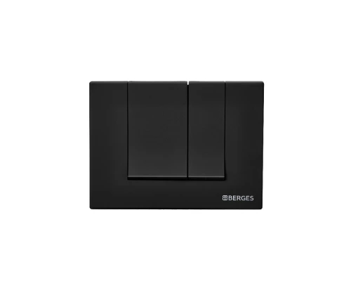Кнопка  для инсталляции NOVUM S5, черная SoftTouch, BERGES