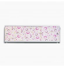 ОПТИМА_Decor Экран для ванны 170 см,ПВХ с офсетной печатью,(геометрия круги лиловые), ALAVANN