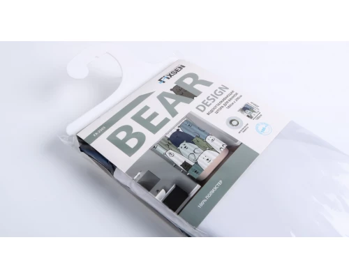 Шторка для ванной Fixsen Bear  FX-2503, без колец