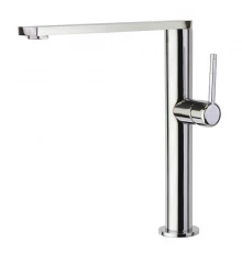 Смеситель высокий для кухни однорычажный с поворотным изливом KITCHEN 388401MA хром 