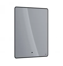 Зеркало Lemark MIOBLACK 70х80 см с интерьерной подсветкой, с подогревом