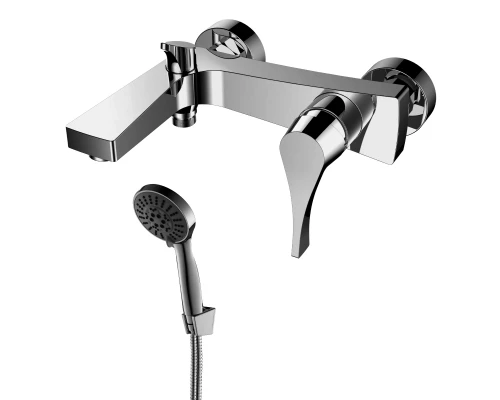 RS34 Смеситель для ванны, монолитный излив 184мм, р/ОД, хром, ROS, RS34-31