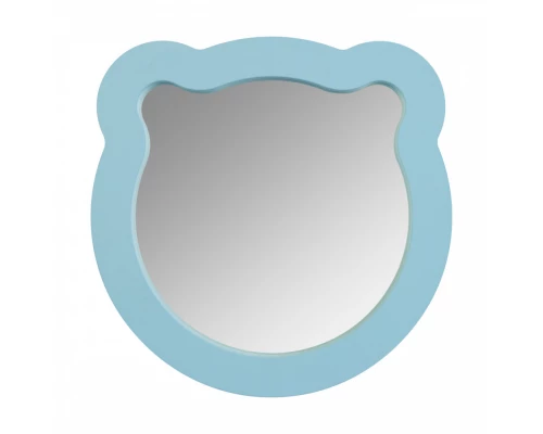 Зеркало КАСПЕР МИШКА, фигурное, голубой матовый
