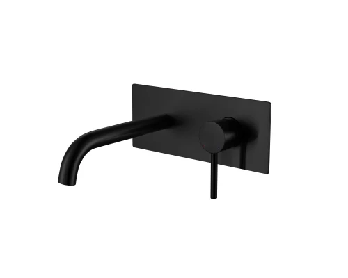Смеситель для раковины VENTAS R скрытого монтажа, совместный, черный матовый, BERGES
