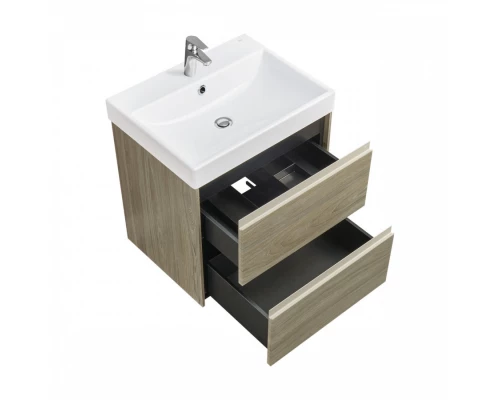 ONA Модуль для раковины 600 мм, 585x450x565 мм, с 2 ящиками, темный вяз, ROCA