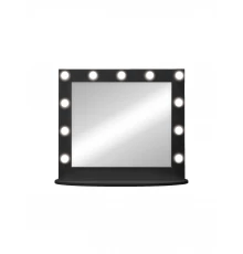 Зеркало гримерное настольное черное 11 ламп 800x700