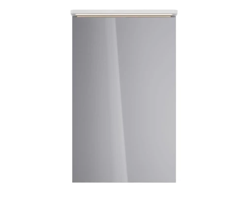 Шкаф зеркальный Lemark ZENON 50х80 см 1 дверный, петли слева, с козырьком-подсветкой, с розеткой, цв