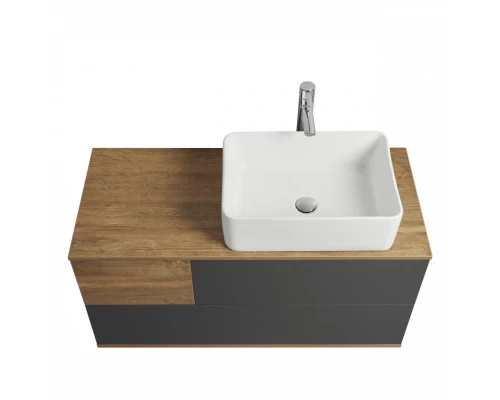 Тумба ТЕРРА 105, дуб кантри, антрацит (под раковину MILA 35, Одри 42, Лола 60)