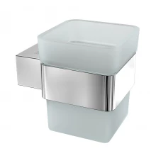 Стакан для зубных щеток SMOOTH LINE с держателем, хром
