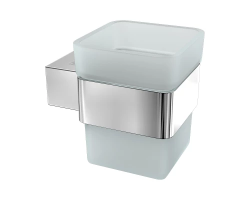 Стакан для зубных щеток SMOOTH LINE с держателем, хром