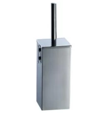 Ершик настенный квадратный из нержавеющей стали матовый Nofer 09074.S