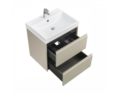 ONA Модуль для раковины 600 мм, 585x450x565 мм, с 2 ящ., бежево-серый матовый, ROCA