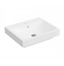 Раковина Strati, 60х48,5 см, прямоугольная, белый глянец, BERGES