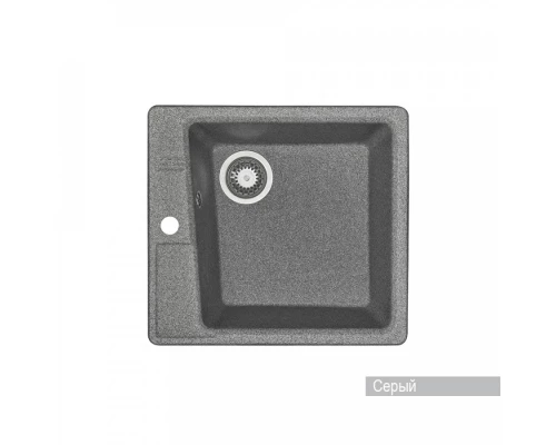 Мойка для кухни  Парма  510x470x175 мм, квадратная, серый