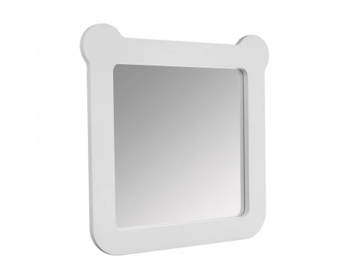 Зеркало КАСПЕР МИШКА, квадратное, белый матовый