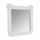 Зеркало КАСПЕР МИШКА, квадратное, белый матовый