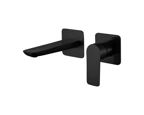 Смеситель для раковины VENTAS S скрытого монтажа, раздельный, черный матовый, BERGES