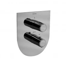 Встраиваемый термостатический смеситель для душа TZAR 342411SNC никель брашированный на 1 выход