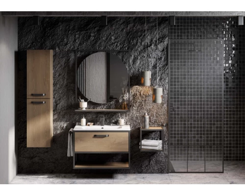 Зеркало ЛОФТ ФАБРИК 80, дуб кантри