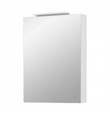 OLETA Зеркальный шкаф 50, левый, белый глянец