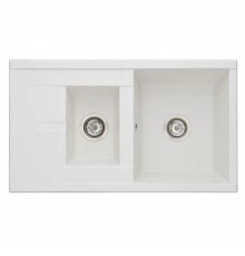 Мойка для кухни  Делия 87 870x510x218 мм, прямоуг. с крылом и доп. чашей, жемчуг