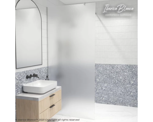 Душевая перегородка IBERICA BLANCA Mod.602 Walk In матовое стекло/хром 120х200см (IB602.MC.200.120)