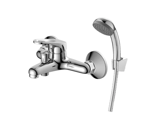 DR21 Смеситель для ванны, монолит.излив 143мм, р/ОД, хром, DR, DR21035