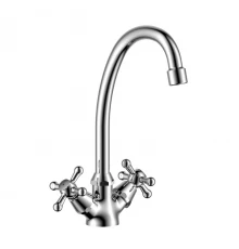 Y02 Смеситель для кухни, выс.пов.излив 157мм, р/ДВ, хром, ROS, Y02-71