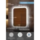 Зеркало Glamour LED 500x700