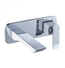 Contest Смеситель для раковины, монолит.излив 169мм на стену, р/ОД, хром/белый, LM, LM5826CW