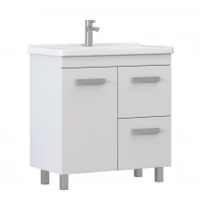 Тумба под раковину VIGO Nova 2-80 напольная белый (tn.NOV.MIR.80.1D.2Y)