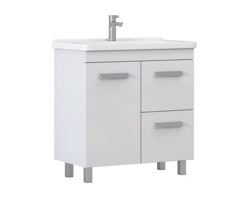 Тумба под раковину VIGO Nova 2-80 напольная белый (tn.NOV.MIR.80.1D.2Y)