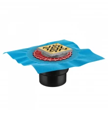 Трап водосток ZENTRUM Antik 100х100, золото глянец, выпуск D50/75/110 H74 вертикальный, BERGES