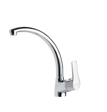 Смеситель высокий для кухни однорычажный TITANIUM 180601