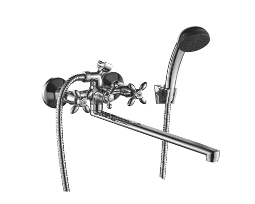 DR53 Смеситель для ванны, пов.излив 300мм, р/ДВ, хром, DR, DR53043