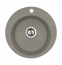 Мойка кухонная ШЕЛЛИ 50, круглая, серый шелк