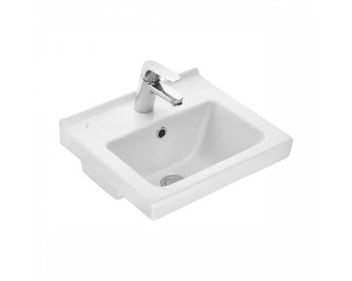 Умывальник Визит-40 (405х355) с переливом белый SANTERI