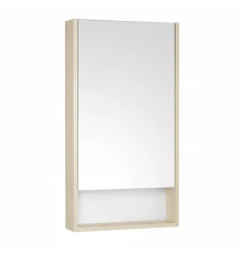 Зеркальный шкаф СКАНДИ 45, белый, дуб верона