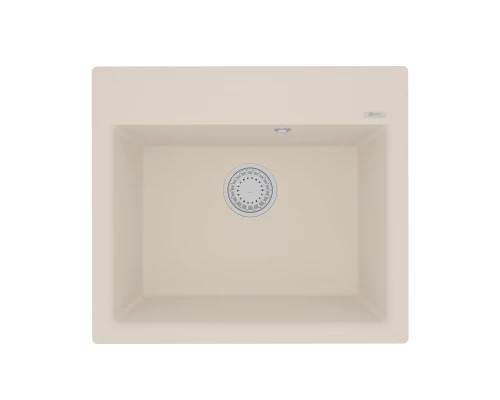 Кухонная мойка Lemark HANKA 570 врезная прямоугольная из кварцгранита, Шампань 