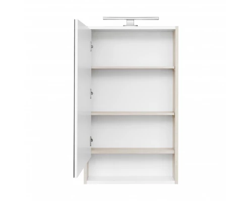 Зеркальный шкаф РИКО 50, белый, ясень фабрик